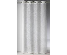 Homemaison 806455 Voilage Motif Fantaisie Fil Brillant Polyester Ivoire 1 x 140 cm
