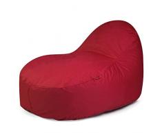 Outbag Slope XL DextÃ©rieur Pouf, Rouge, 140 x 115 cm