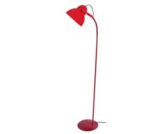 Tosel 95348 Lampe Bureau, 1 Lumière, Acier, E27, 40 W, Rouge, 25 x 150 cm