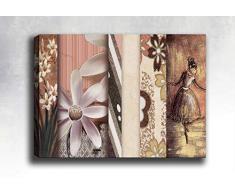 Bonamaison Peinture sur toile, multicolore, 50 x 70 cm - Conçu et fabriqué en Turquie