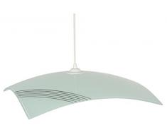 Tosel 13528 Suspension Seriquadro Verre 60 W E27 Lignes/Gris