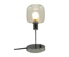 SP Light and Design Diva Shirley Verre B, Structure chromée Lampe de table 4 W, Bleu