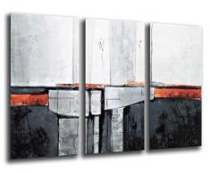 Tableau Moderne Photographique, Impression sur bois, Image dart abstrait, 97 x 62 cm, ref. 26181