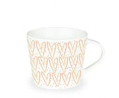 Grafik-Werkstatt Tasse Ã cafÃ© en Porcelaine - 420 ML - en Forme de cÅur - en Or vÃ©ritable - Blanc - Grand modÃ¨le
