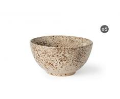 Excelsa Granito Lot de 6 coupelles en cÃ©ramique
