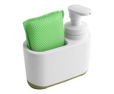 sinkside Distributeur de Savon, Blanc/Vert