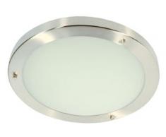 Oaks Lighting Rondo Plafonnier de salle de bain Finition Chrome poli Ampoule