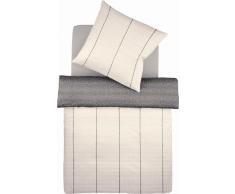 fleuresse G022213-0011-0100 Housse de couette 135 x 200 cm Satin couleur moka-mascarpone