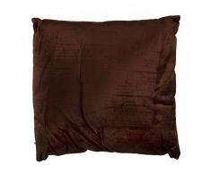 Thedecofactory 297692 Coussin, Polyester, Chocolat, 40 x 40 x 3 cm