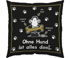 Sheepworld 45706 Coussin dÃ©coratif sans Chien en Coton 30 x 30 cm