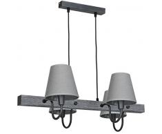 Homemania Lampe Ã suspension W72xd51xh85 cm gris