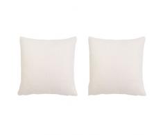 Gözze Lot de 2 Housse de Coussin, Dallas, Polyester, Blanc cassé, 40 x 40 cm