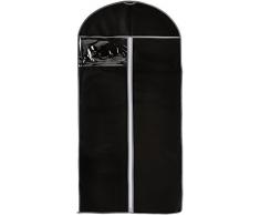 AKORD Solide Respirant Long vêtement Costume Vêtements Robe Sac de Rangement Coque Cover117 X 57 cm, Noir