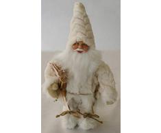 VeaÂ PoupÃ©e Bonhomme de PÃ¨re NoÃ«l Tissu NoÃ«l CrÃ¨me 44 cm