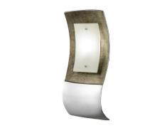 Java-exclusiv 55169 applique murale halogÃ¨ne, sÃ©rie akzente01, cache opale 1 ampoule dorÃ©/aluminium