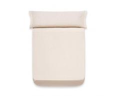 Sancarlos Murano Drap, 100% Coton Percale, CrÃ¨me, LIT de 135Â 