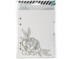 American Crafts mémoire Classeur à Anneaux pour Tab Intercalaires 12,7 cm x 17,8 cm â Wanderlust W/Feuille dor