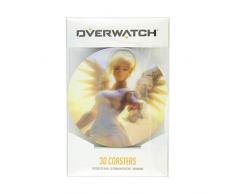 Paladone PP5660OW Overwatch 3D Dessous de verre | Mercy, Widowmaker, Faucheuse et Soldat 76 | Illusion optique à collectionner, lentinulaire