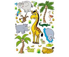 AG Design k 0824 Mural Stickers autkleber Jungle