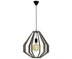 Homemania Lampe à suspension W43xd43xh90 cm gris