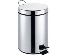 Poubelle pÃ©dale inox L. 12
