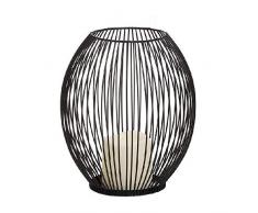 Dcasa Bougie LED Chandelier Techo-Chandeliers et Bougeoir DÃ©coration de Maison Unisexe Adulte, Noir (Noir), Unique