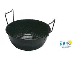 Garcima poÃªle friteuse Double, Ã©maillÃ©, Noir, 30Â cm