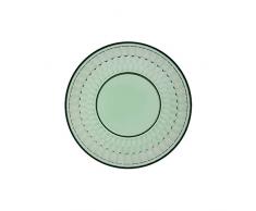Villeroy & Boch 11-7309-0822 Boston col Green, Assiette dÃ©corative pour salades et Desserts avec Accent Vert, Verre de Cristal