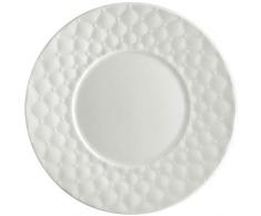 AMBITION Glamour Assiette Ã dessert en porcelaine Passe au lave-vaisselle 20,5 cm Blanc.