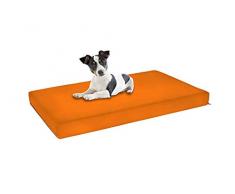 Sogni e Capricci Matelas Douillet pour Chiens et Chats, 80x50cm, Orange