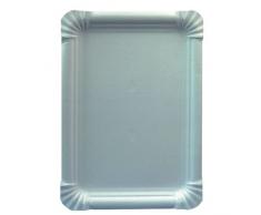 Einweggeschirr & Besteck Vaisselle & Couverts jetables 90083Â 400Â Assiettes, Carton rectangulaire Blanc 16,5Â x 23Â cm