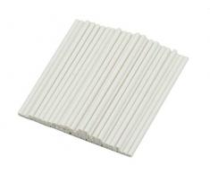 Pati-Versand 12546 Set de 250 BÃ¢tons de Sucette Carton Blanc 12 x 7 x 2 cm