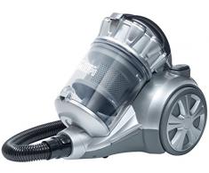 Bestron Aspirateur multi-cyclone sans sac Multipo Plus, Rayon daction : 7 m, Capacité : 2 L, 700 W, Argent