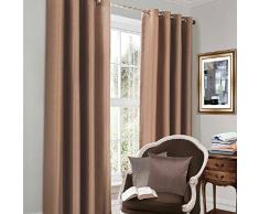 Just Contempo Rideaux occultants Thermiques à Åillets_Parent, Polyester, Natural Oyster, 90 x 90 inches