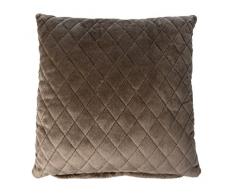 Gözze, avec Picots Structure Coussin Déco 50 x 50 cm, Polyester, Taupe, 50 x 50 x 10 cm