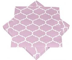 Heku 100 Serviettes de Table, Ornament Rosa, 33 x 33 cm