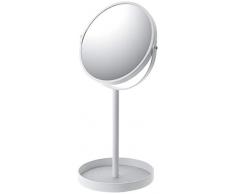 YAMAZAKI home 2819Â Tour Miroir sur Pied, Blanc