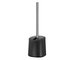 Wenko Kerr Brosse WC, Acier, Noir, 12,5 x 12,5 x 36,5 cm