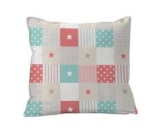 Castilla Textil Lina Tableau Coussin Moderne 45 x 45 cm Rouge