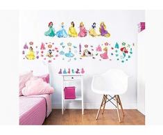 Walltastic 45101 Autocollants muraux Princesse de Disney, Vinyl, Multi, 37 x 4,5 x 7 cm