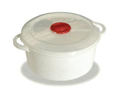 M home 29.1035.0.12 Cocotte Rond pour Micro-ondes, Capacité 3 litres, Multicolore