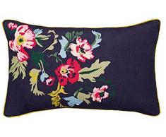 Joules Cambridge Garden Coussin Motif Floral Bleu Marine 30 x 50 cm