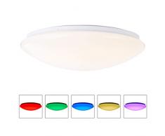 BreLight Brandie Applique murale et plafonnier 39 cm, mÃ©tal, plastique, 36 W, blanc