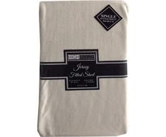 Drap-Housse en Jersey pour Berceau, Landau, lit Simple, Double, King Size (crÃ¨me, Simple)