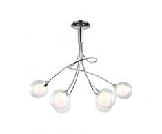 interfan 6L Double boule plafonnier compatible LED G9, 33Â W, chrome