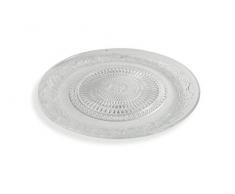 Villa DEste Home Tivoli 2195442 Lot de 3 assiettes plates impÃ©riales en verre 29 cm