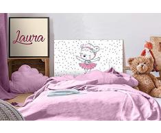Oedim â Tête de lit en PVC pour Enfant Osita Bailarina 135 x 60 cm Disponible en différentes Tailles â Tête de lit légère, élégante, résistante et économique
