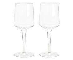 Denby Naturel sur Toile Verres Ã vin Rouge, Clair, Lot de 2
