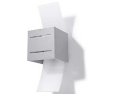 Sollux Lighting Loreto Applique murale Aluminium Gris