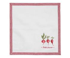 Clayre & Eef PPL43 Lot de 6 Serviettes de Table Rouge 40 x 40 cm